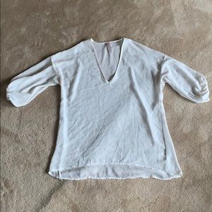 white sheer blouse